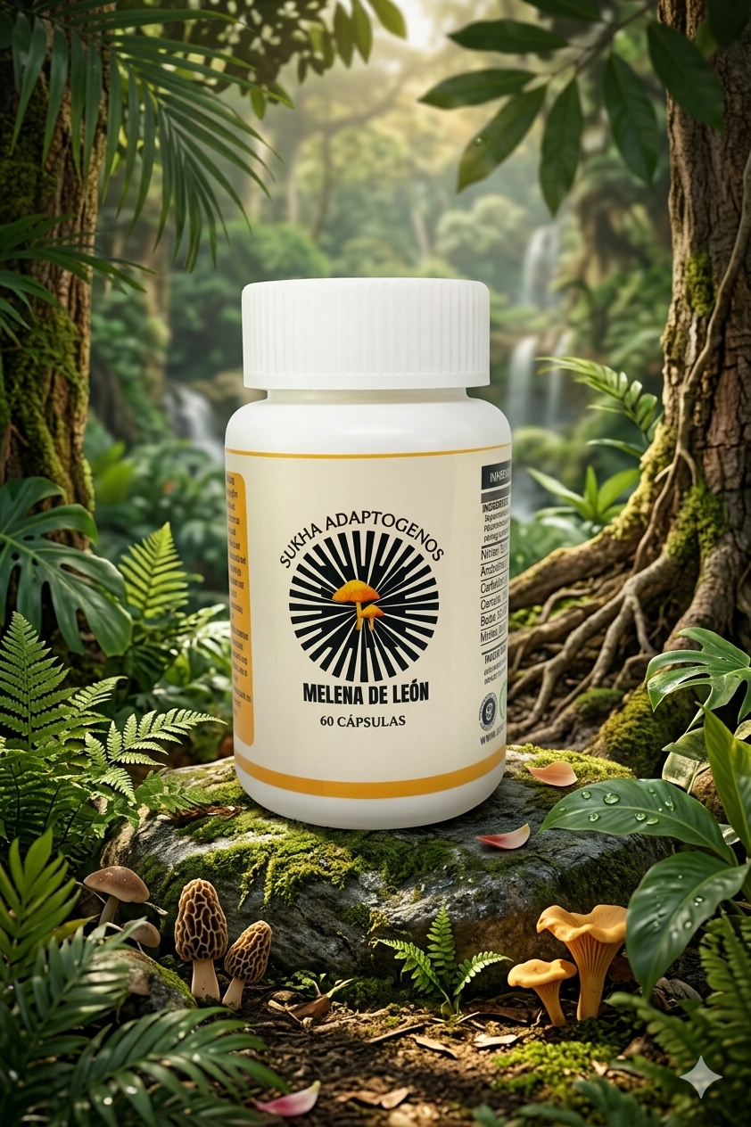 Melena de León – Cápsulas de 500 mg para Claridad Mental, Memoria y Bienestar Neurológico