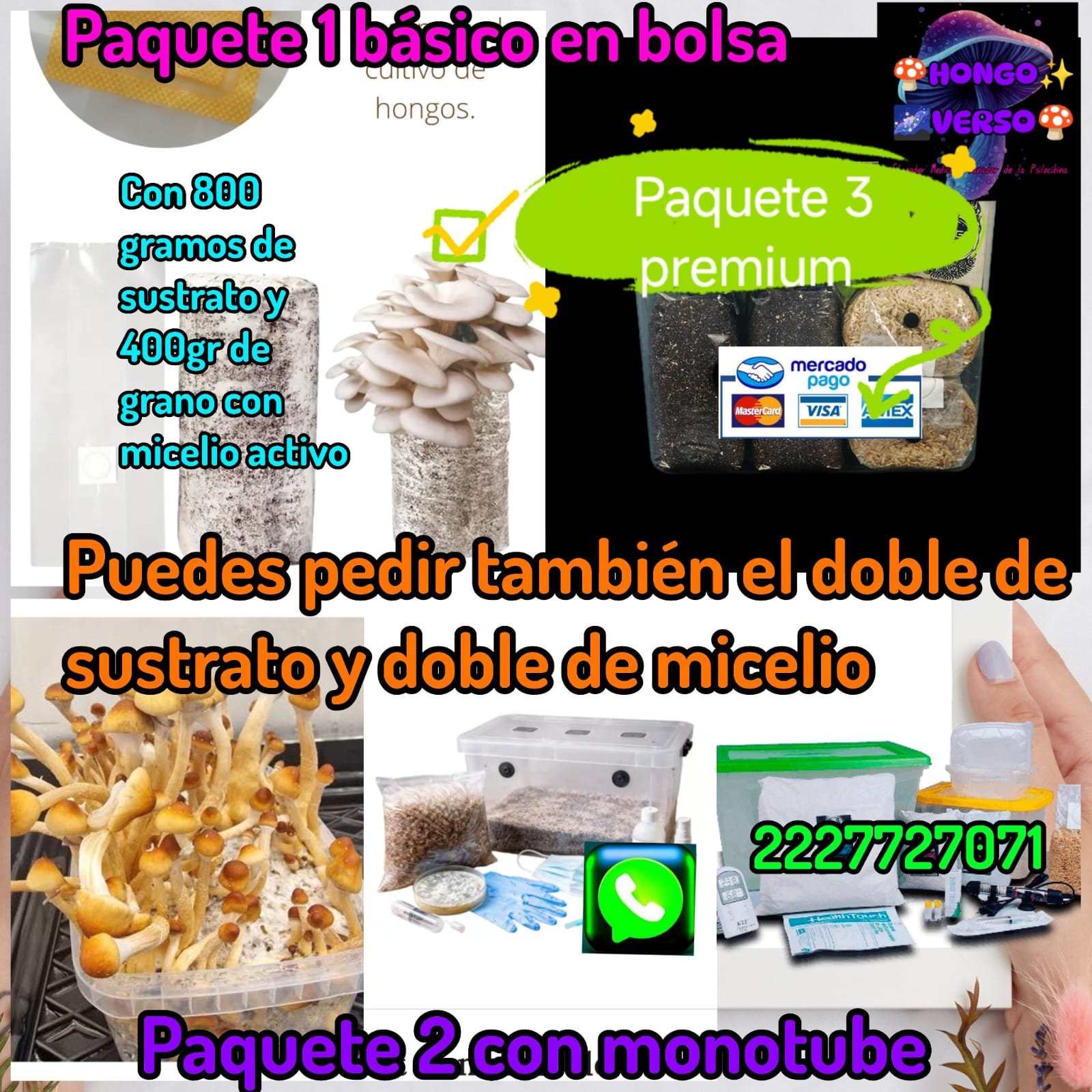 Paquete 2 EN MONOTUBE✨🍄